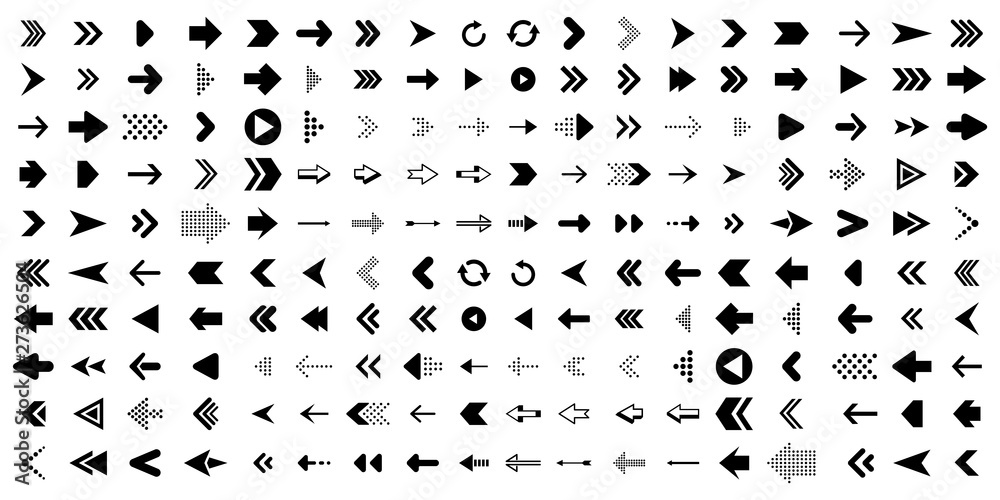Set of black vector arrows. Arrow icon. Arrow vector icon. Arrow. Arrows vector collection