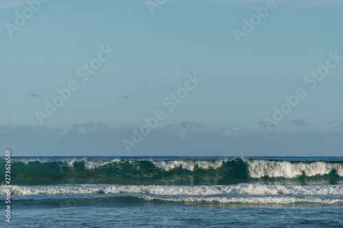 Wellen am Strand von Mimosa Rock Nation Part in NSW Australien