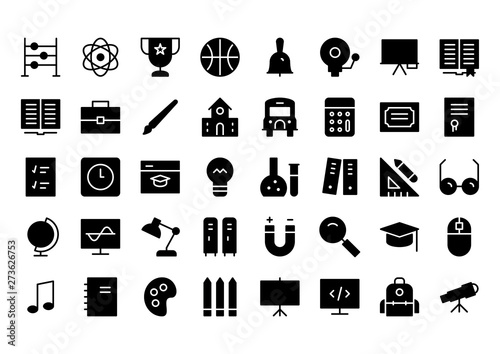 Edication Glyph Icon Set