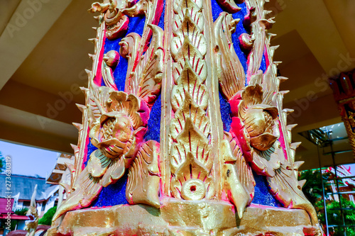 Photography decoration of temple in thailand, digital photo picture as a background