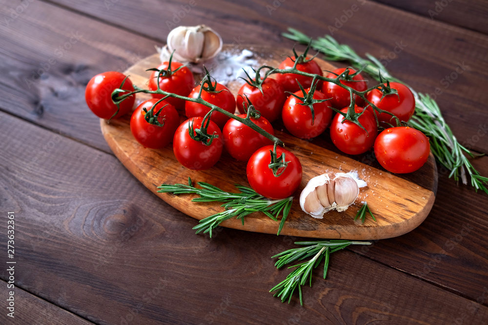 Cherry Tomato on wooden table Cherry Tomato on wooden table