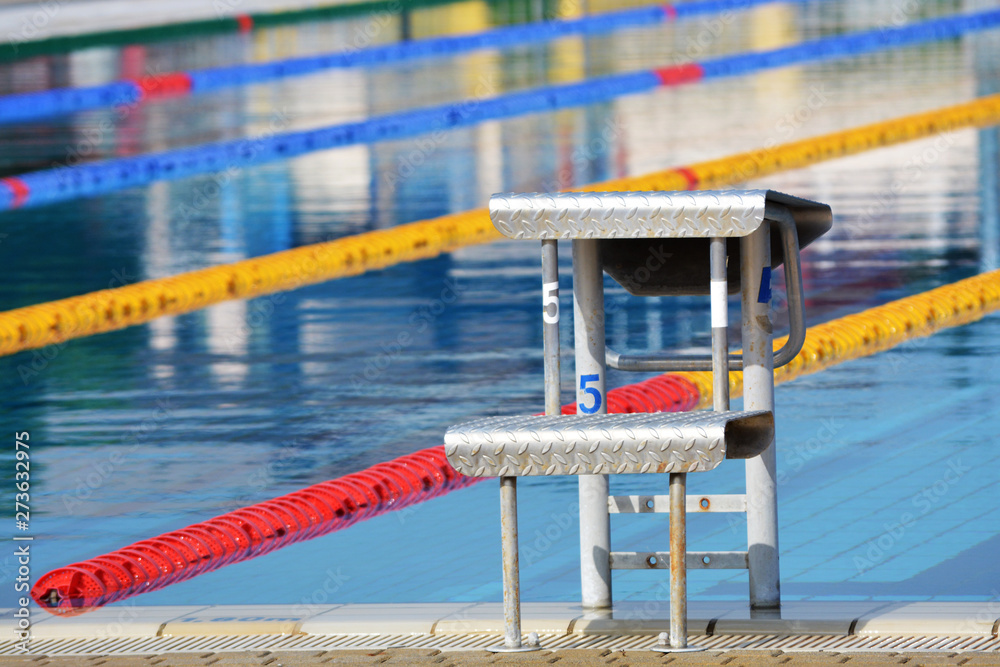 The starting position on the pool The starting position on the pool