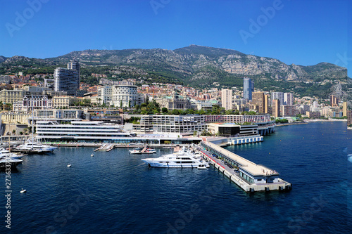 Obraz na płótnie stadtansicht monaco und monte carlo,frankreich w salonie