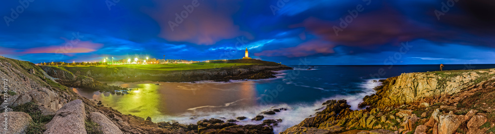 Tower of Hercules in A Coruna, Galicia, Spain.