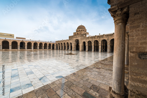 The Great Mosque of Kairouan in Tunisia photo