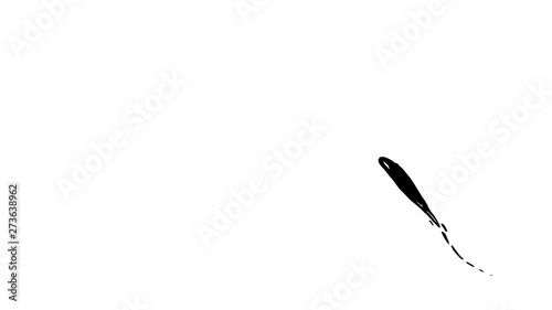 Funny liquid hand drawn shape element animation.