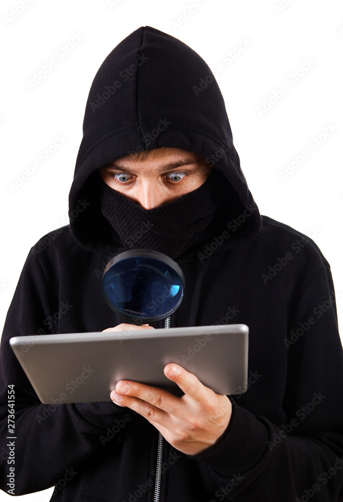 Hacker with a Tablet Hacker with a Tablet