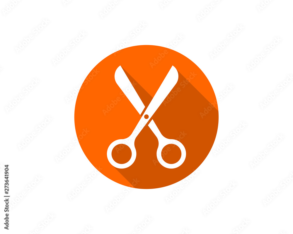 Scissor icon. Scissors vector design element or logo template. Isolated on white background. Scissor icon. Scissors vector design element or logo template. Isolated on white background.