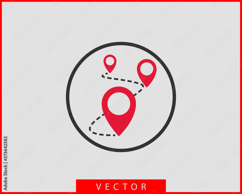 Map icons. Marker pointer. Pin location vector icon. GPS navigation symbol. Map icons. Marker pointer. Pin location vector icon. GPS navigation symbol.