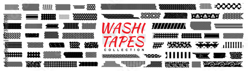 Mini washi tape strips, washy tape ordecorative adhesive strips photo