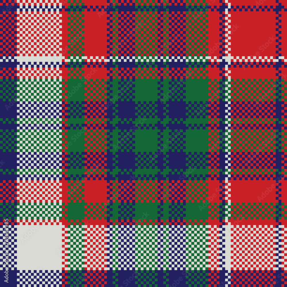 Celtic check pixel plaid seamless pattern Celtic check pixel plaid seamless pattern