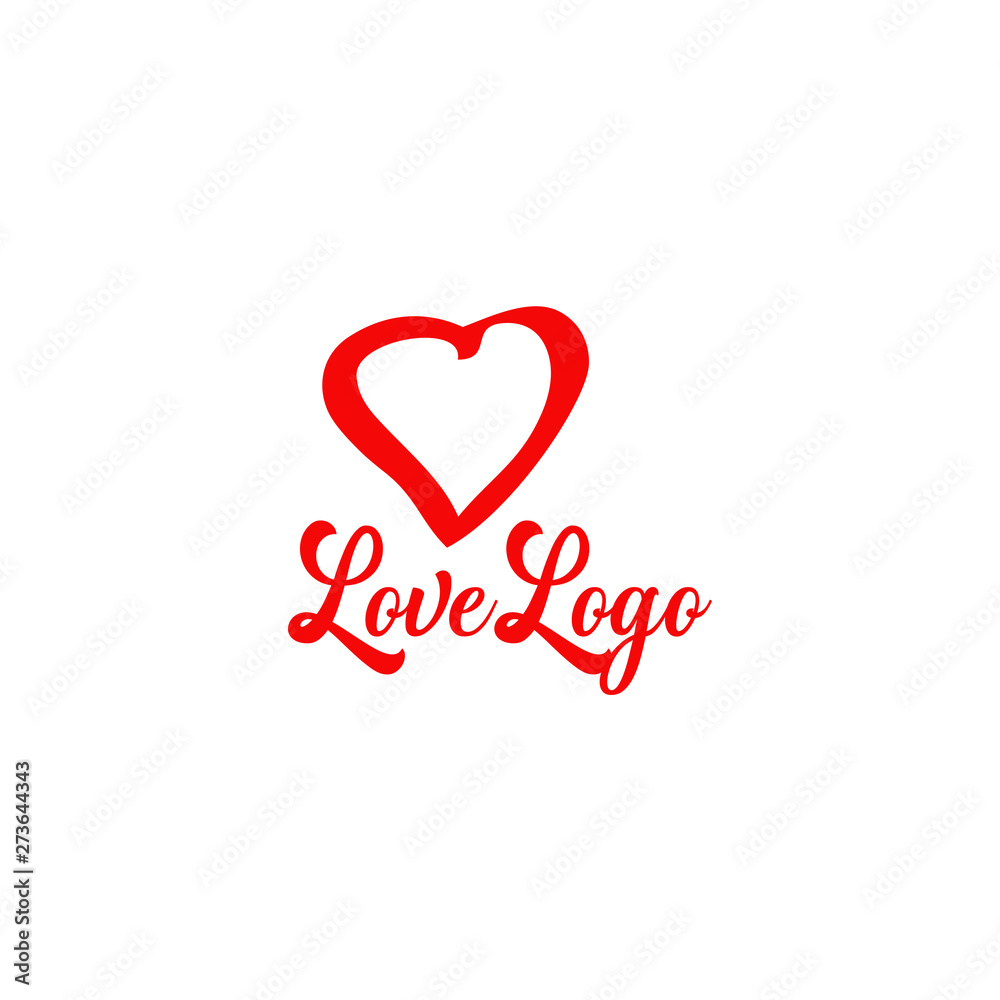 Love logo design vector template Love logo design vector template