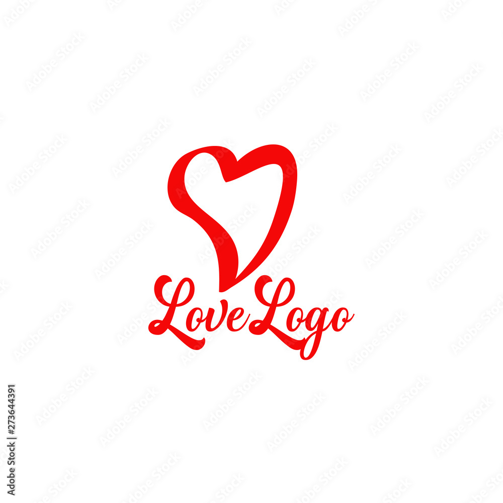 Love logo design vector template