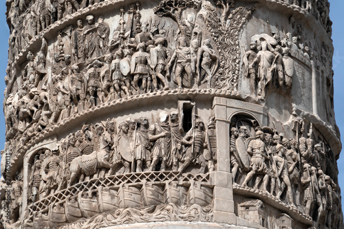 Marco Aurelio Column in Rome Piazza Colonna Place photo