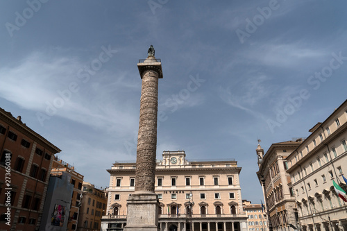 Marco Aurelio Column in Rome Piazza Colonna Place photo