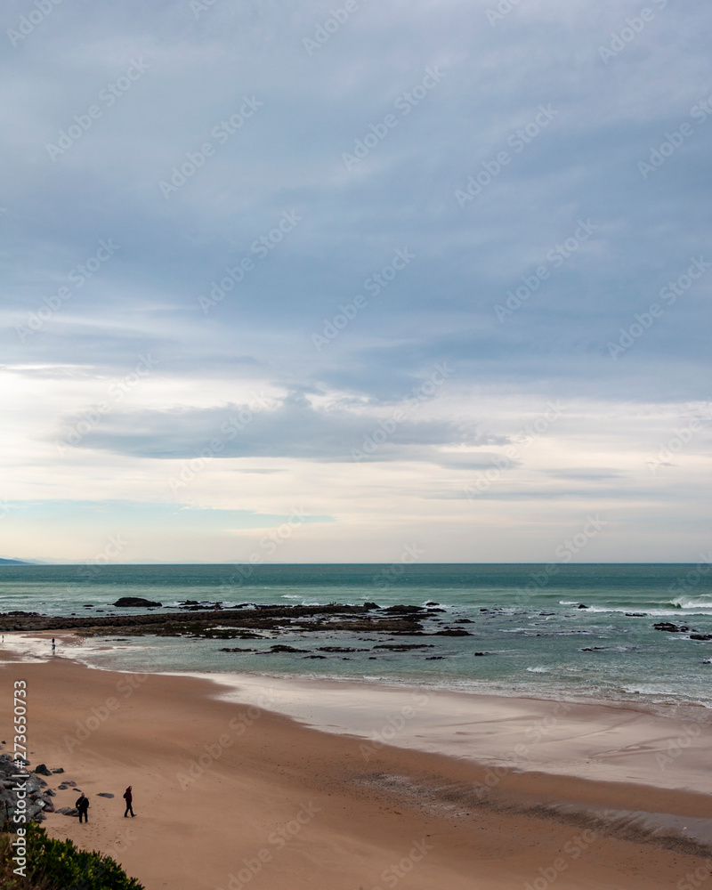 Biarritz Beach, France: Picturesque town on the Atlantic Ocean, in the Bay of Biscay. Aquitaine tourist resort renowned for its balsamic air, close to the Spanish border.