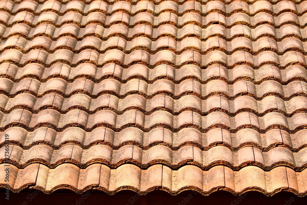 ancient top roof tile pattern of house in rural ancient top roof tile pattern of house in rural