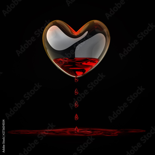 bleeding heart of glass