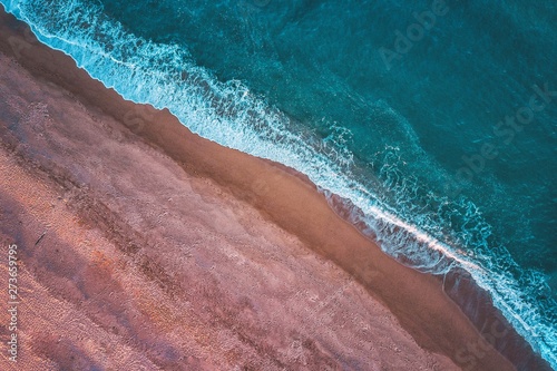 Beach from a drone