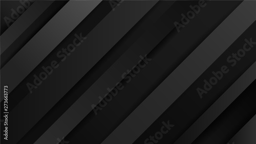 Abstract vector background with lines of shadows. Dynamic black lines. Black background for your design.