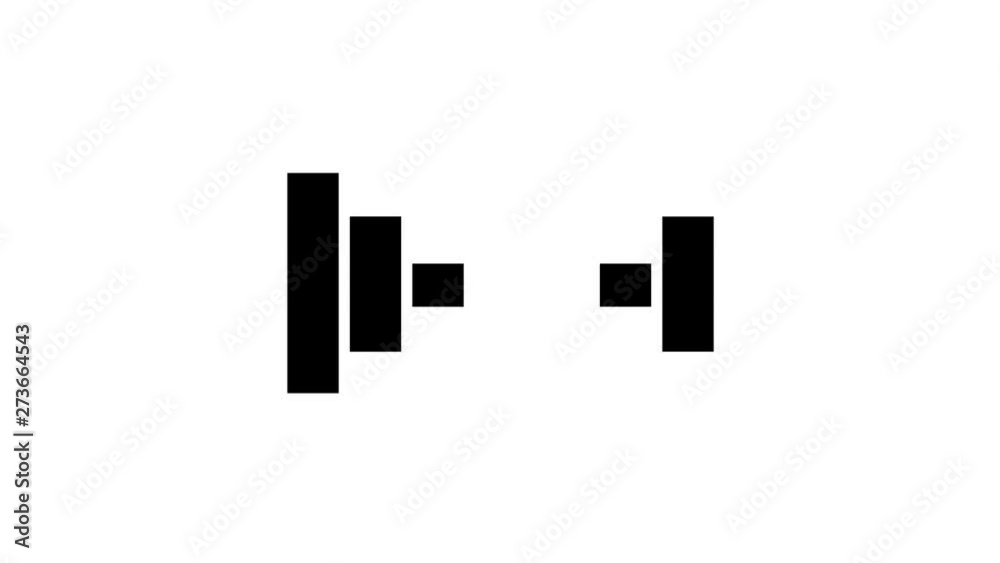 Black And White Connexion Loader Loop/ 4k animation of a flat design minimal download and wait icon with shapes spinning Black And White Connexion Loader Loop/ 4k animation of a flat design minimal download and wait icon with shapes spinning