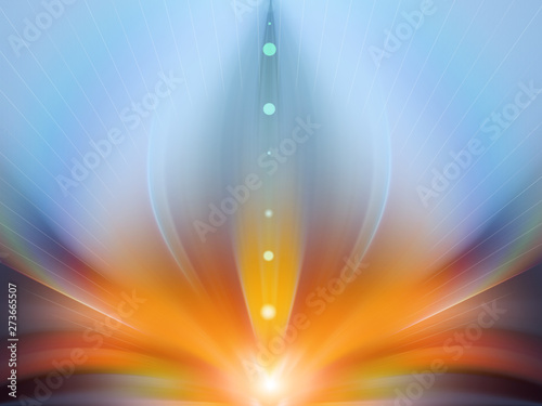 Abstract energy flower. Illustration for text about esoteric. photo