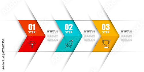 Infographic design template. Creative concept with 3 steps
