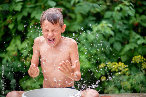 boy in the garden
