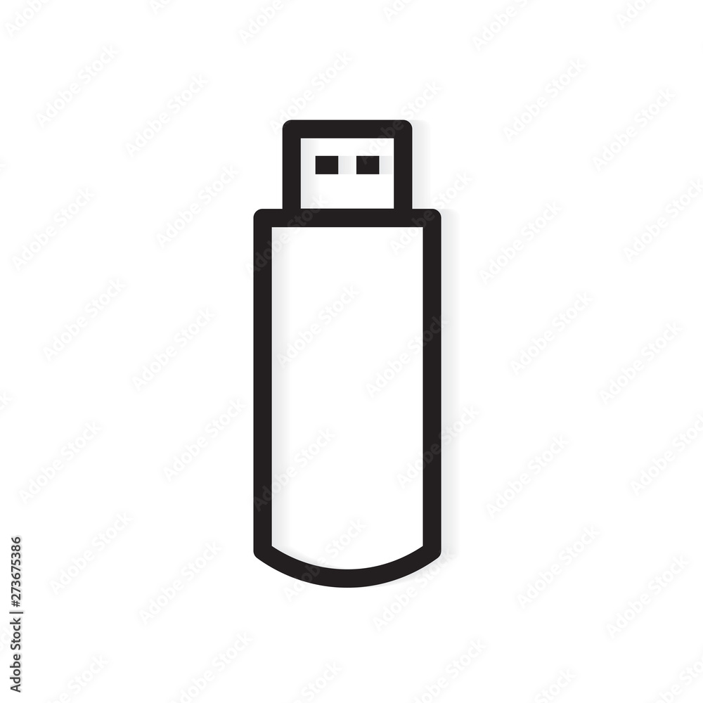 USB pen drive flash memory icon- vector illustration USB pen drive flash memory icon- vector illustration