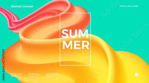 Trendy design template with fluid and liquid shapes. Abstract gradient backgrounds. Applicable for covers, websites, flyers, presentations, banners.