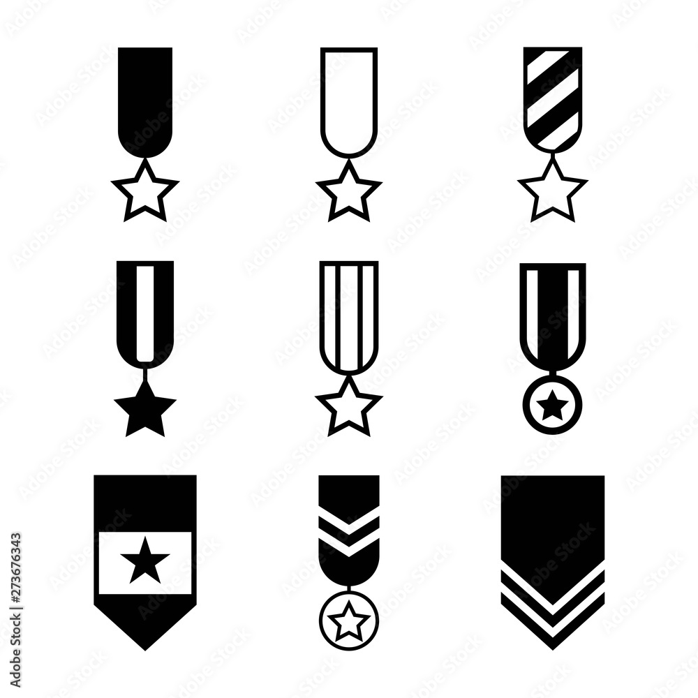 Military rank icon set. Army insignia symbol design. Soldier emblem black icon set.- vector Military rank icon set. Army insignia symbol design. Soldier emblem black icon set.- vector