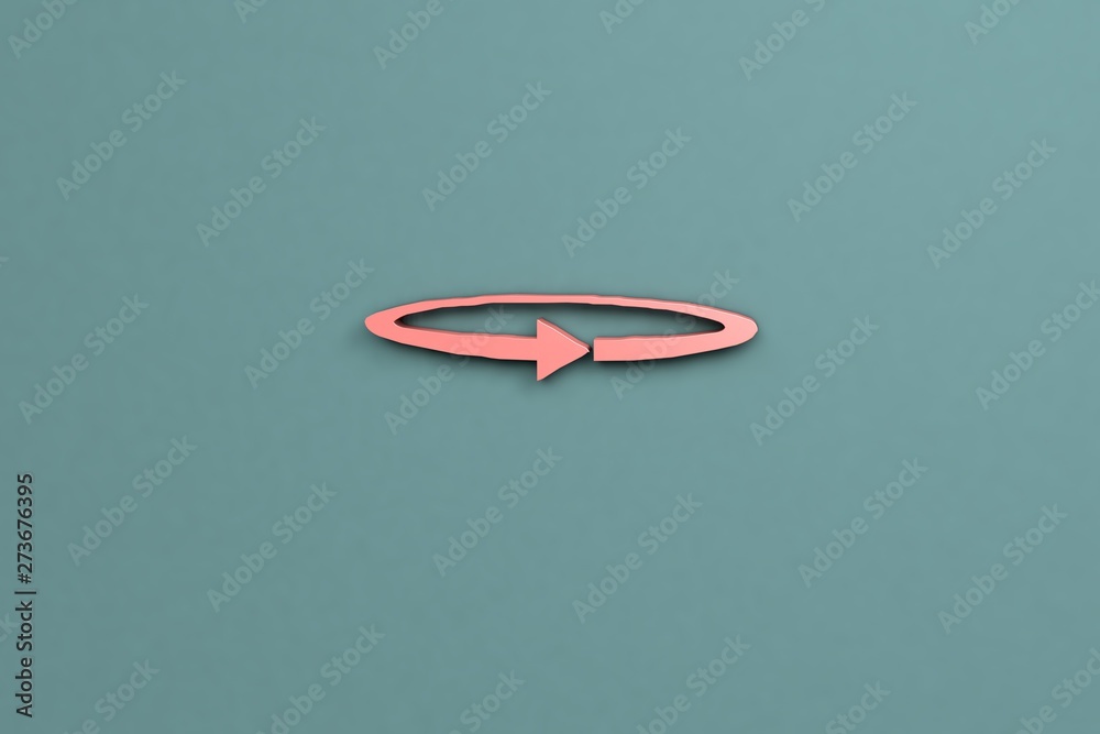 red 3D illustration and blue background red 3D illustration and blue background