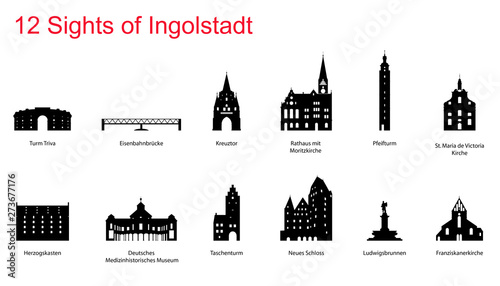 12 sights of Ingolstadt