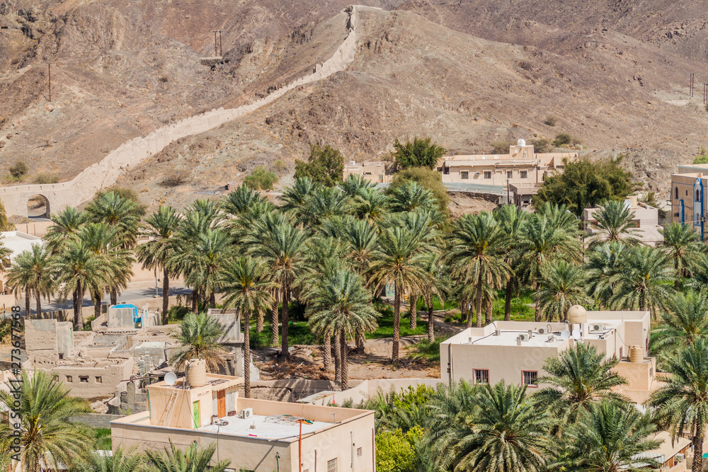 Aerial view of Bahla town, Oman Aerial view of Bahla town, Oman