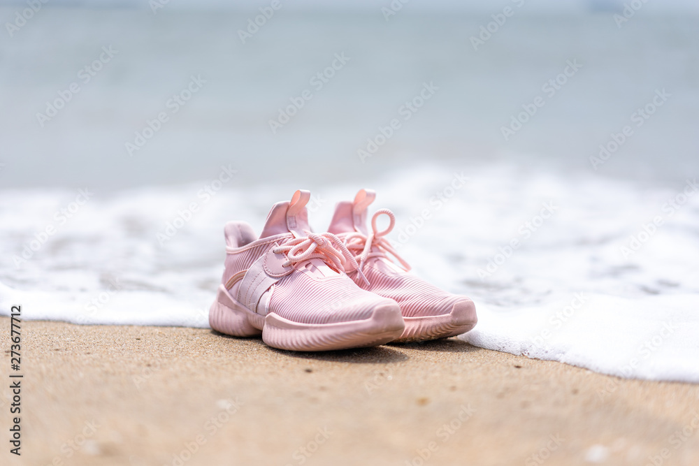 shoes on beach
