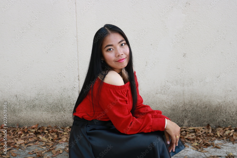 young woman sitting young woman sitting