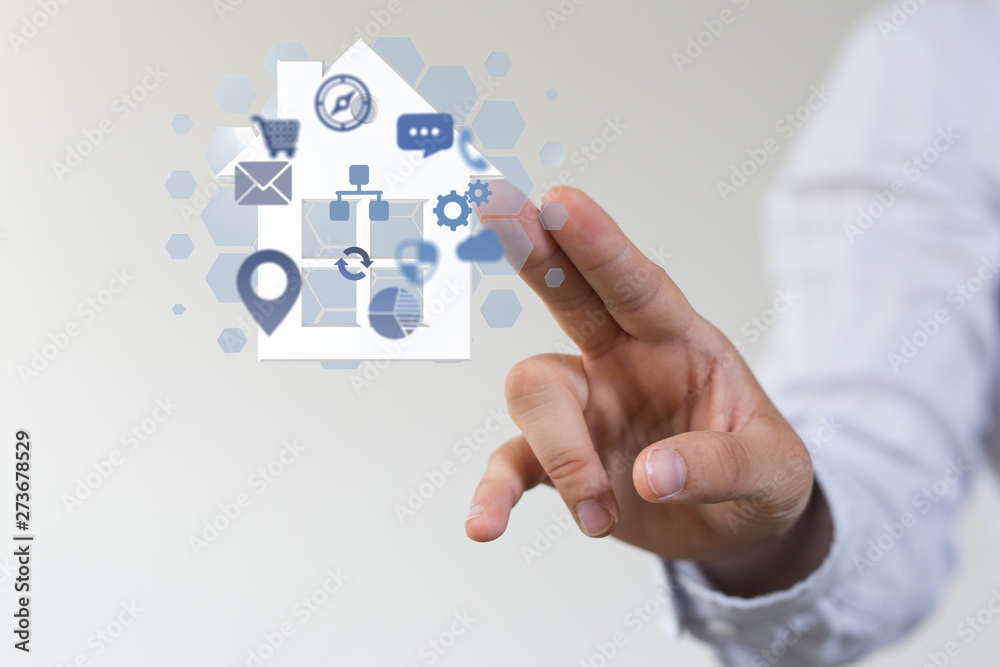 Model of the house and digital iot Model of the house and digital iot
