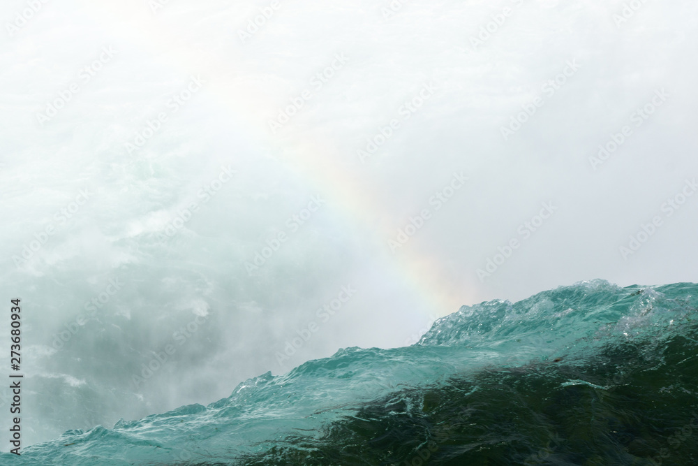 Rainbow over the Niagara Falls