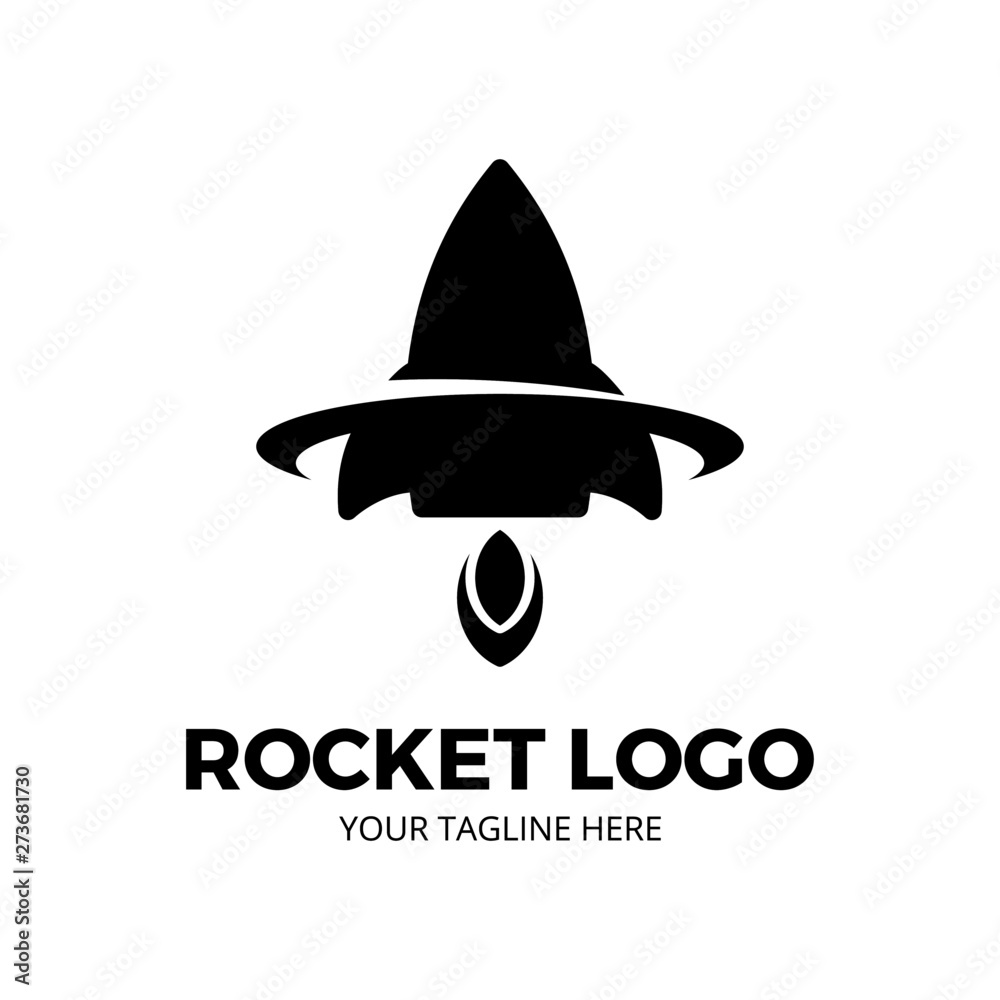 Fototapeta premium Rocket logo template