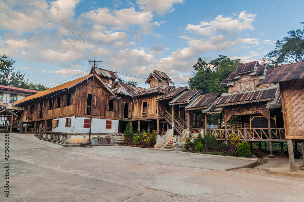Maha Nanda Kantha Monastery in Myauk Myo neighborhood of Hsipaw, Myanmar