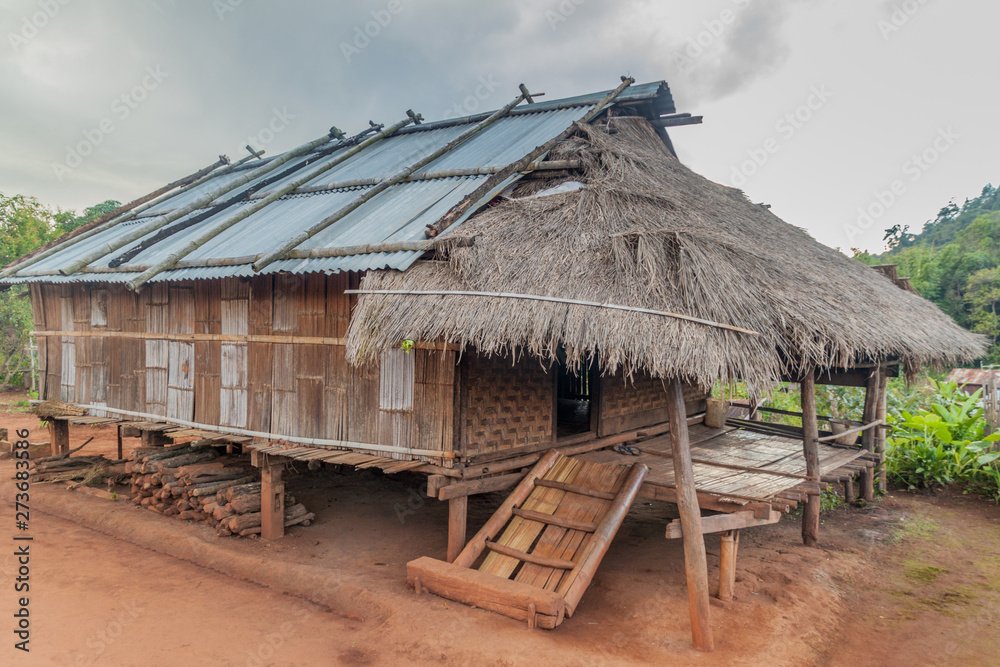 Rural house in a village near Hsipaw, Myanmar Rural house in a village near Hsipaw, Myanmar