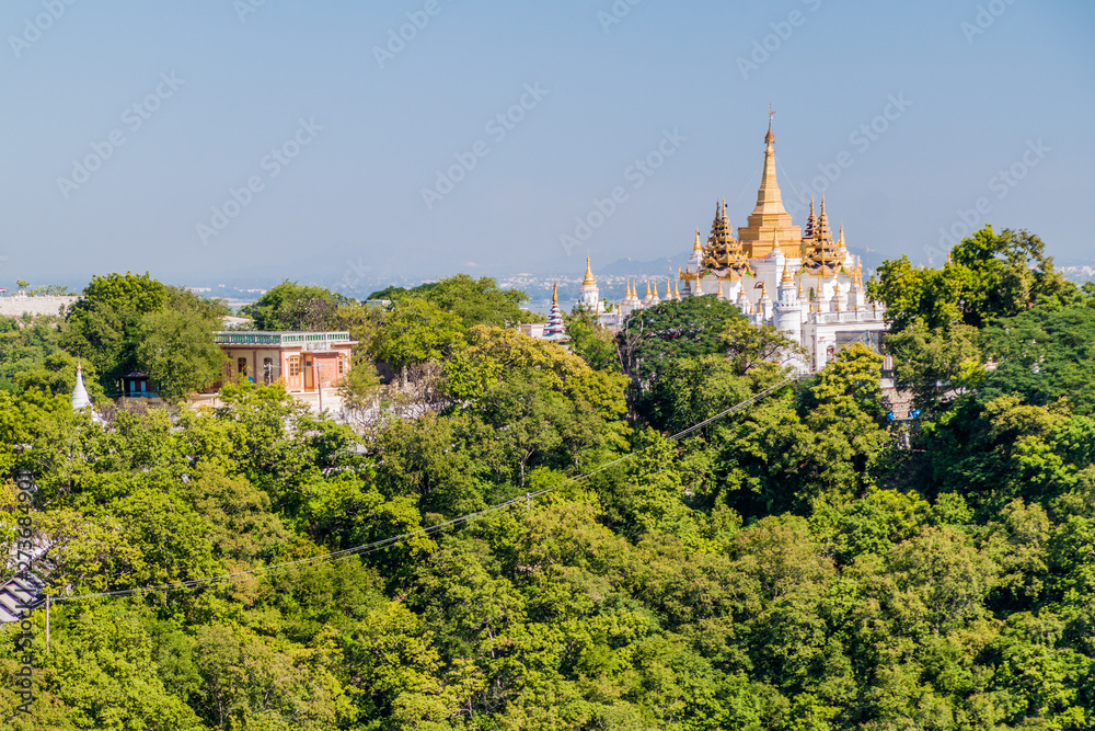Stupa on Sagaing hill near Mandalay, Myanmar