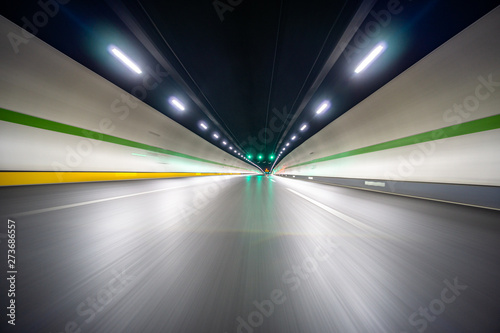 tunnel with light