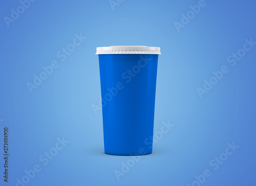 Soda cup. Paper cup on background. Take away cinema cola. Big cardboard cup of beverages to go mockup. 
