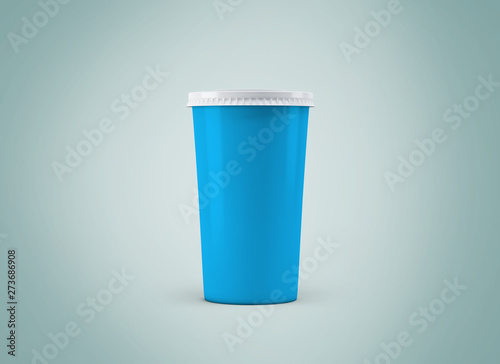 Soda cup. Paper cup on background. Take away cinema cola. Big cardboard cup of beverages to go mockup. 