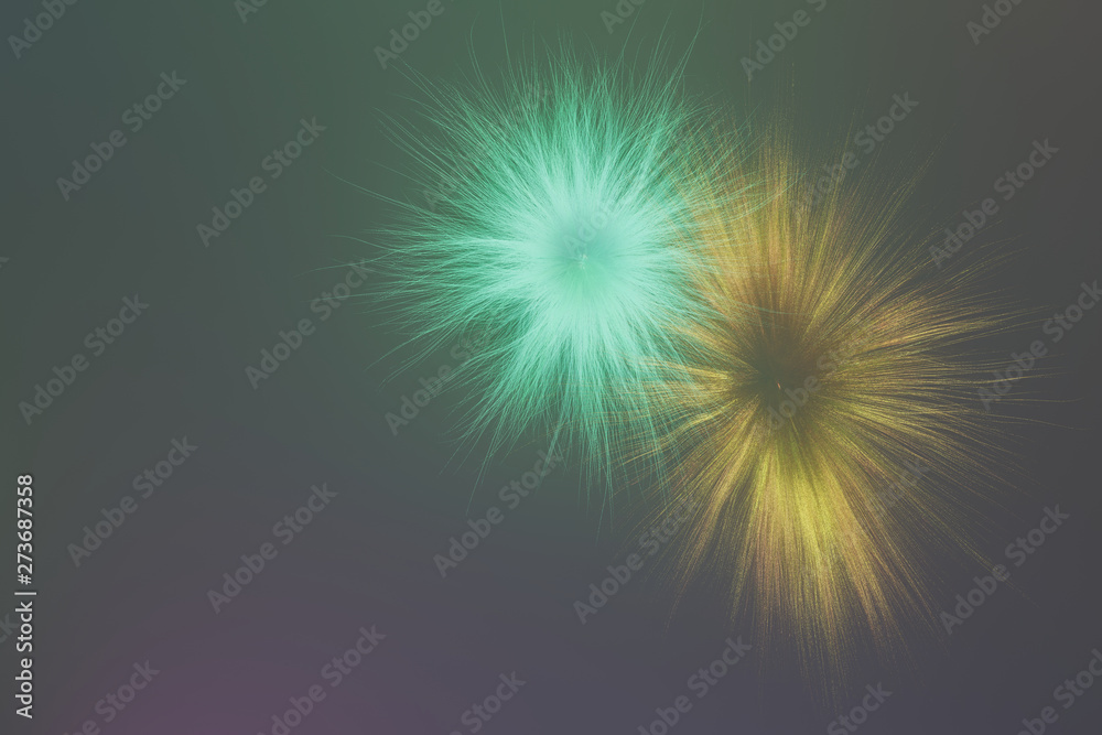 Naklejka premium Artistic look abstract of fur, dreamy background. Closeup, 3D rendering & illustration.