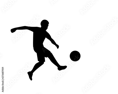 football player silhouette creative illustration vector of graphic   football player silhouette illustration vector   vector soccer player silhouette illustration for banner graphic
