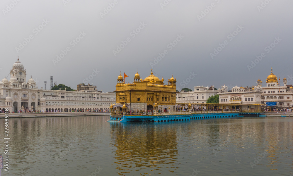 Amritsar, India - a main historical sites in India and Punjab, the Golden Temple is one of the most spiritually significant temples for Sikhism