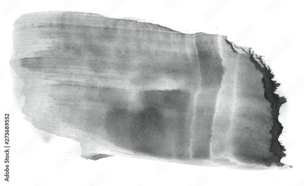 Abstract watercolor background hand-drawn on paper. Volumetric smoke elements. Neutral Gray color. For design, web, card, text, decoration, surfaces. Abstract watercolor background hand-drawn on paper. Volumetric smoke elements. Neutral Gray color. For design, web, card, text, decoration, surfaces.
