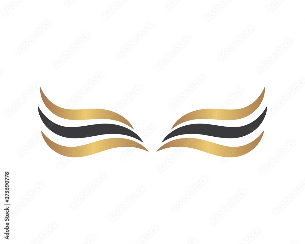 wings logo icon vector illustration design